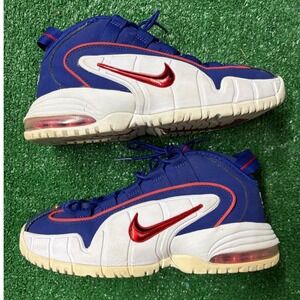 Nike Air Max Penny 1 Royal Red White Basketball Shoes Kids Size 4.5Y